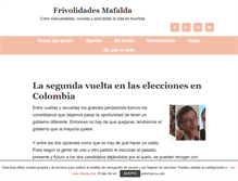 Tablet Screenshot of frivolidadesmafalda.com